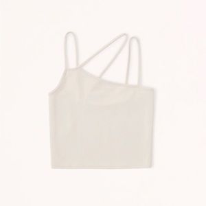 Abercrombie and Fitch Light Brown Seamless Asymmetrical Tank